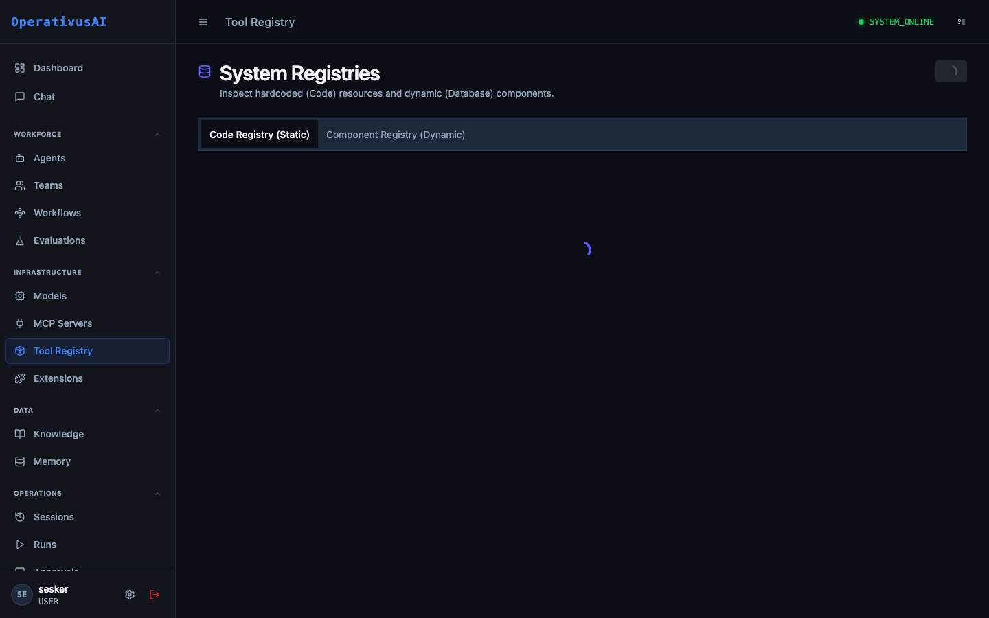 Procurator registry administration interface